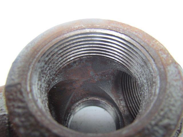 JP Ward 1-1/2"NPT Class 150 Malleable Iron Black Pipe Cross Fitting Lot of 7 USA