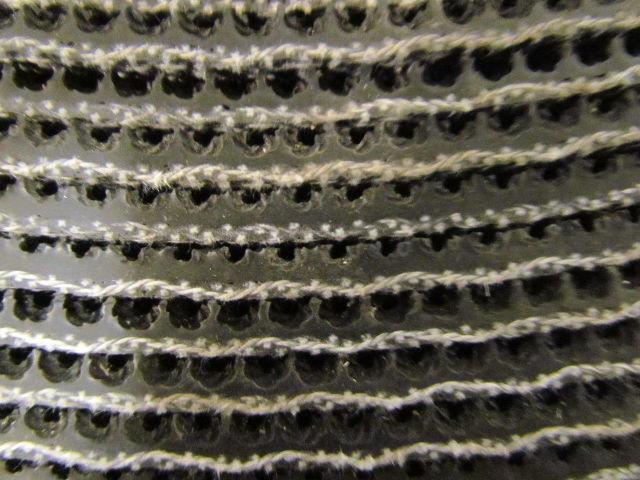 Black PVC Rubber Rough Top Incline Conveyor Belt Bare Back 5" Wide 200' Long