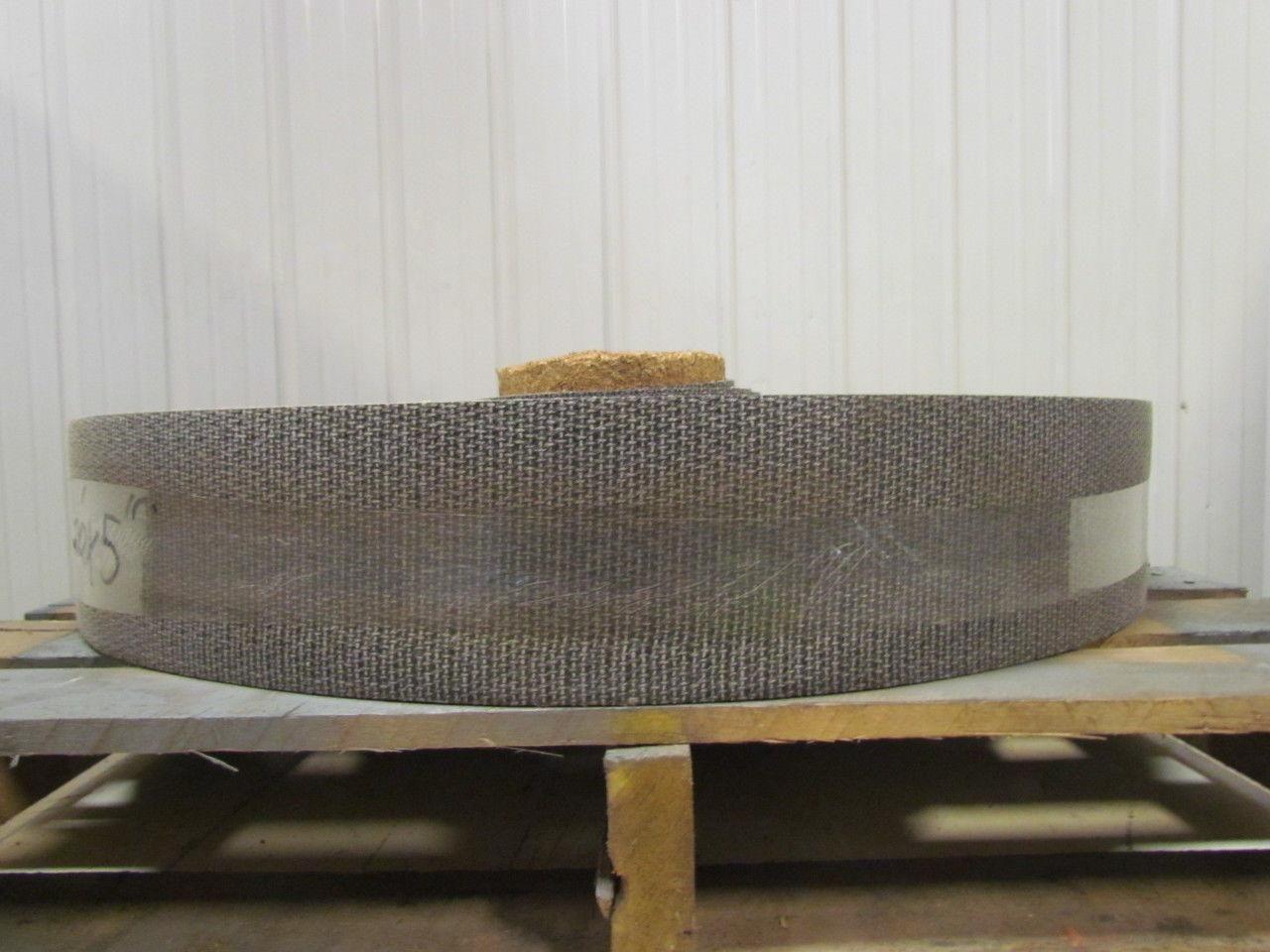 Black PVC Rubber Rough Top Incline Conveyor Belt Bare Back 5" Wide 200' Long