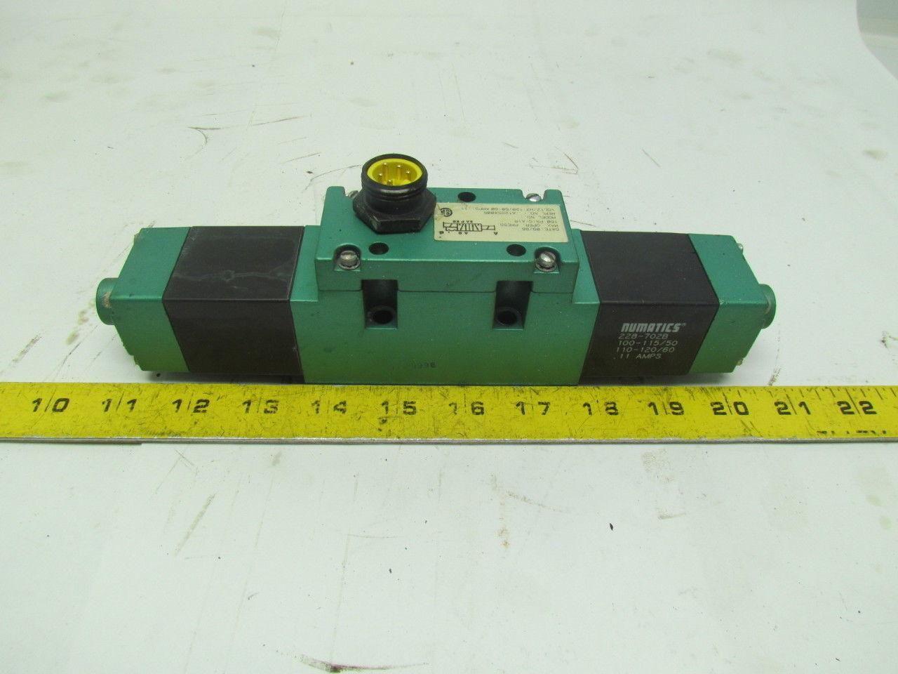 Numatics A12SS400S Pneumatic Solenoid Valve 120V .11A Coils 150PSI