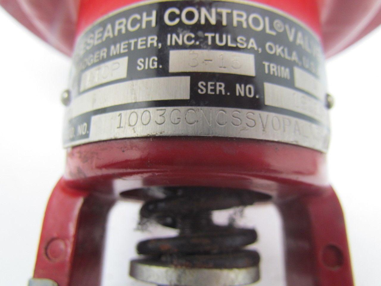 Badger 1003GCNCSSVOPALN36 3/4" NPT Control Valve w/Auto Positioner Act ATOP