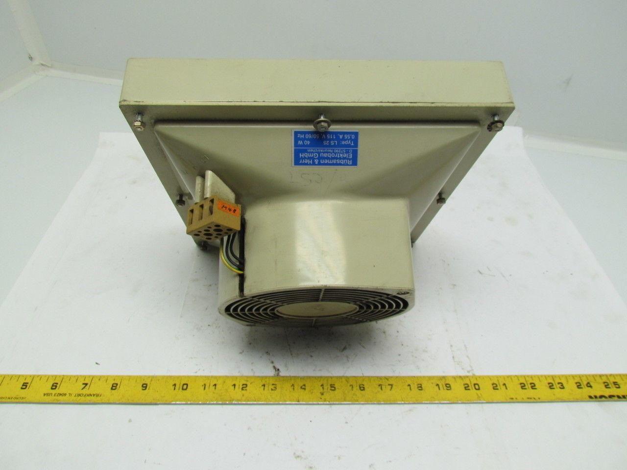 Rübsamen & Herr LS25 40w Filter Fan 0.55A 115VAC 10"X10"
