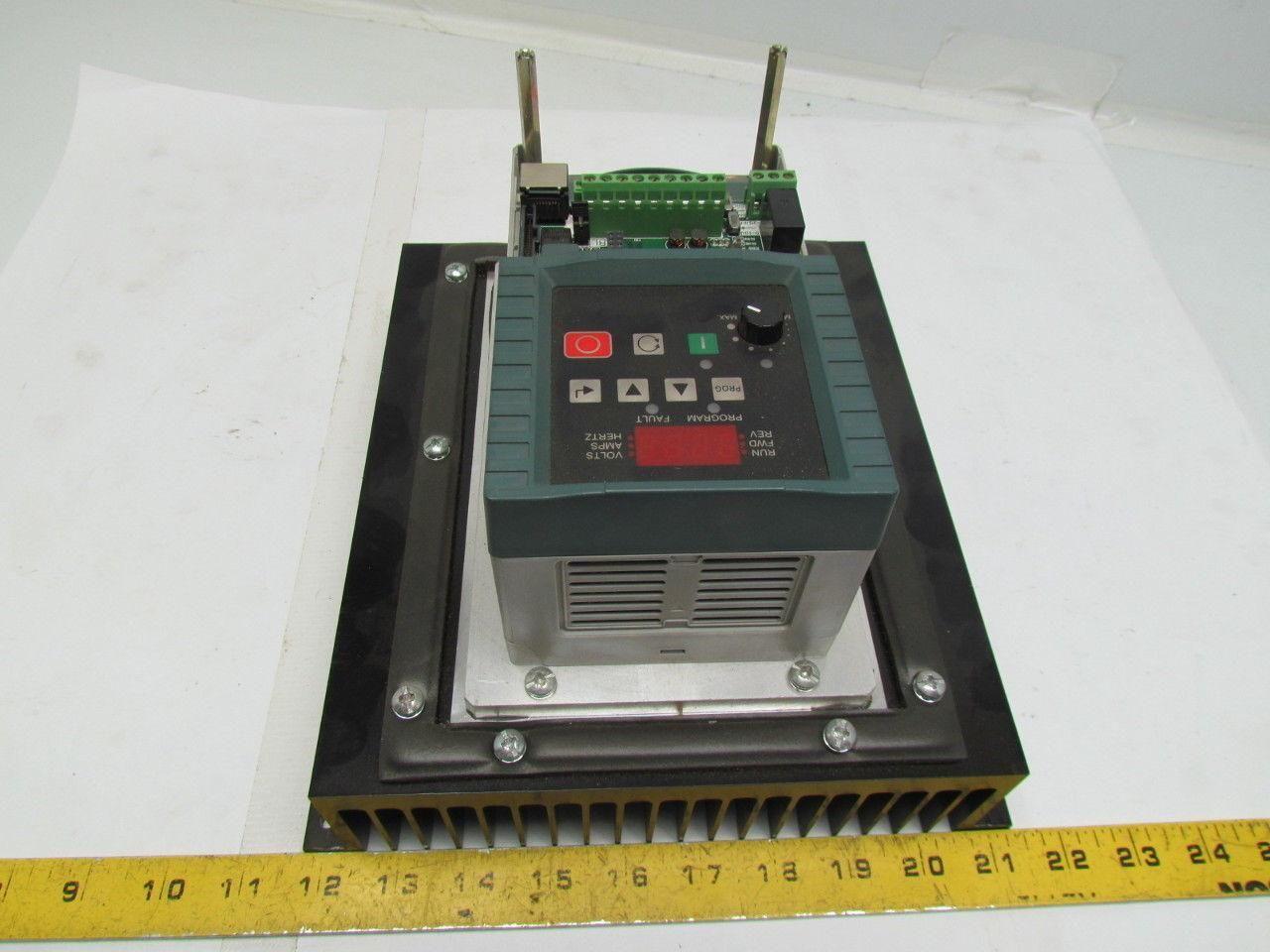 Reliance Electric 6MDDH-6P0102 AC Drive 0.75KW/1Hp 380-480VAC MD65 w/Heatsink
