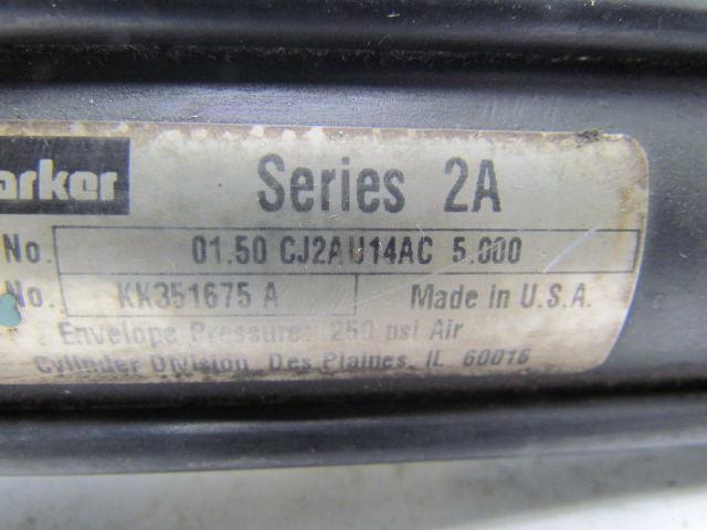 Parker 01.50-CJ2AU14AC-5.000 Pneumatic Air Cylinder 1-1/2" Bore 5" Stroke