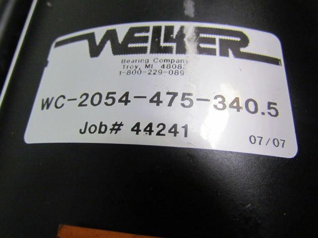 Welker Bearing WC-2054-475-340.5 Pneumatic Air Cylinder 8" Bore 47.5" Stroke