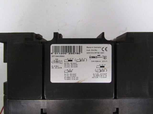 Siemens 3RT1044-3BB40 Contactor AC-3 30KW/400V 24VDC 3 Pole