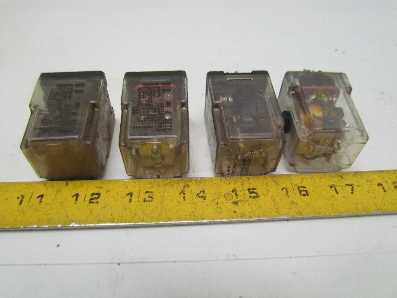 Potter & Brumfield Assorted Relays Used Lot of 4