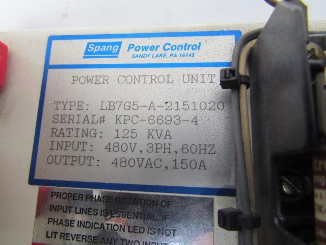 Spang LB7G5-A-2151020 SCR Power Control Unit Synchronous Firing