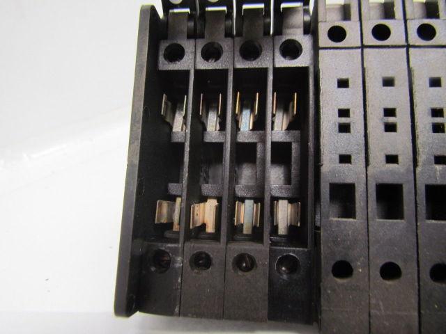 Allen Bradley 1492-F 29 Terminal Blocks w/(11)Circuit Breakers On 7/8" Bar
