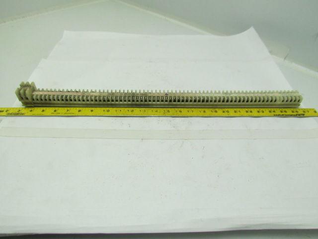Allen Bradley 1492-F 68 Terminal Blocks On 7/8" Wide DIN Rail 23-7/8 Long
