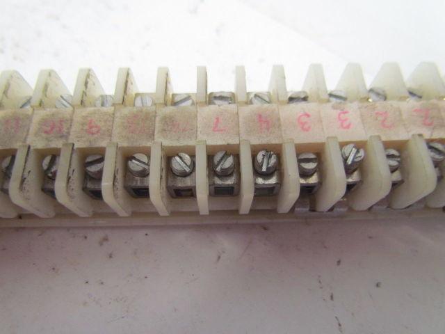 Allen Bradley 1492-F 68 Terminal Blocks On 7/8" Wide DIN Rail 23-7/8 Long