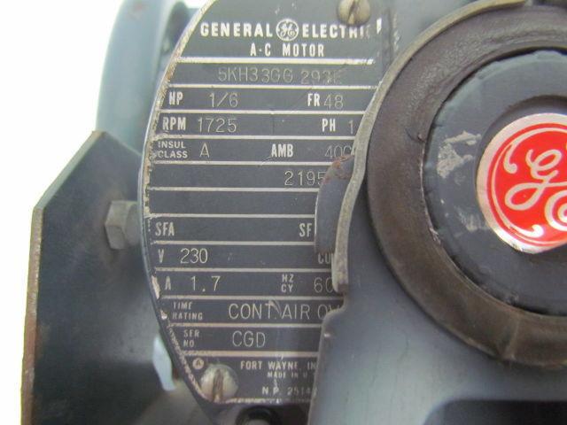 GE General Electric 5KH33GG 293E 1/6HP Industrial Machine Wall Fan 230V 14"X14"