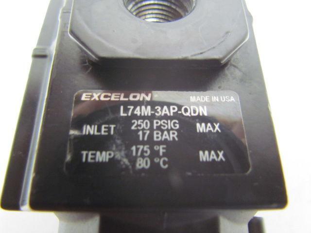 Norgren Excelon L74M-3AP-QDN Micro-Fog Inline Pneumatic Lubricator 3/8NPTF Ports