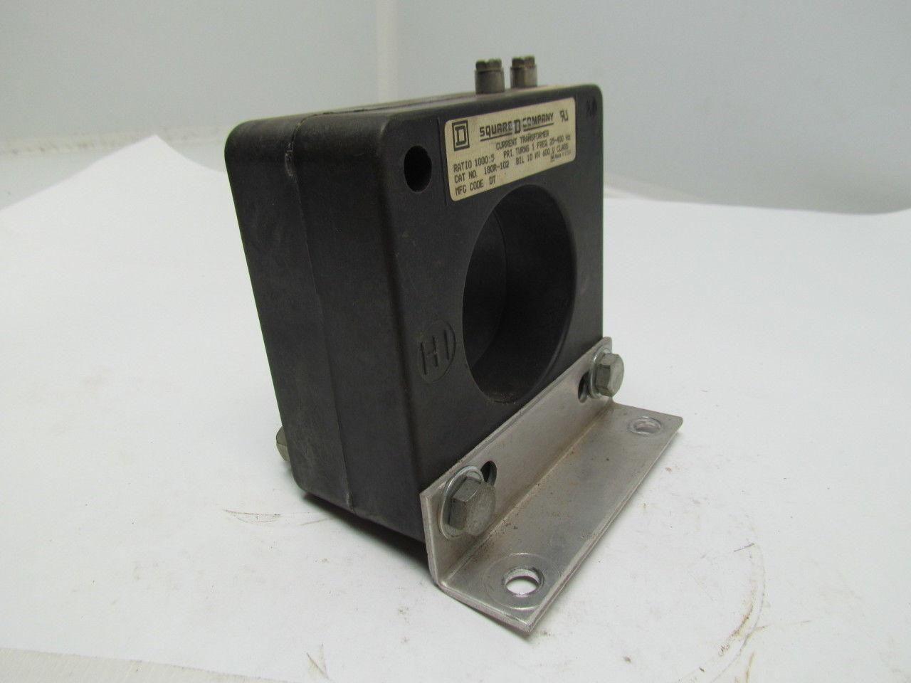 Square D 180R-102 Torroidal Current Transformer Ratio 1000:5 Freq 25-400HZ 10KV