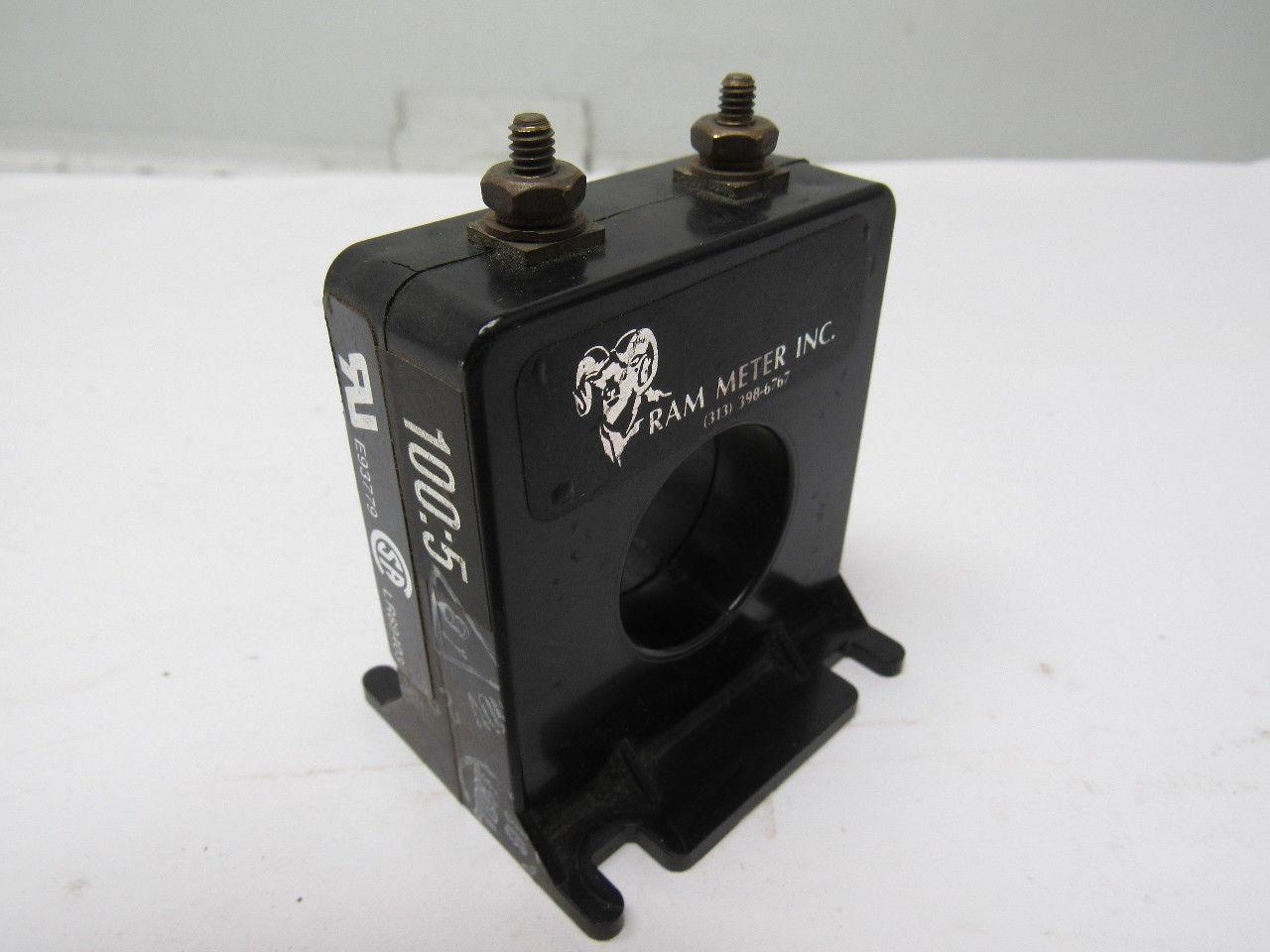 Ram Meter 2SFT-101 Current Transformer Ratio 100:5 600V 10KV 50-400HZ Lot of 3