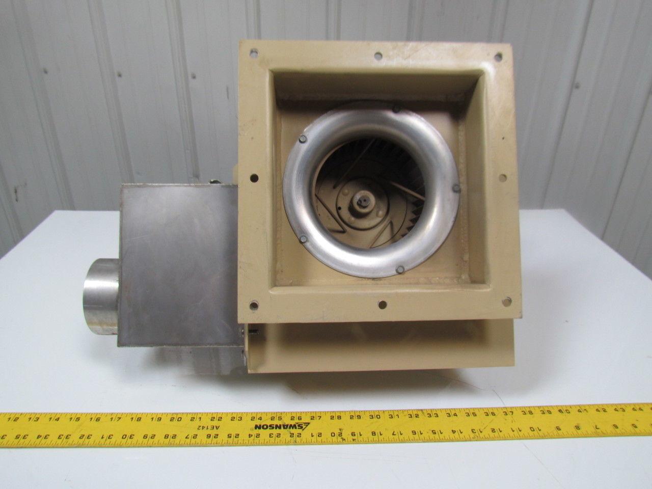 Exhaust Blower Fan W/Damper Forward Curve 1HP Motor 3PH 3450RPM 200-230/460V