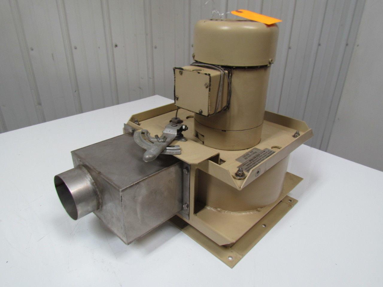 Exhaust Blower Fan W/Damper Forward Curve 1HP Motor 3PH 3450RPM 200-230/460V