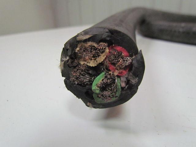 AIW Powerflex 90 2AWG 4/C Type W Portable 12' Power Cable 90C Wet/Dry 2000V