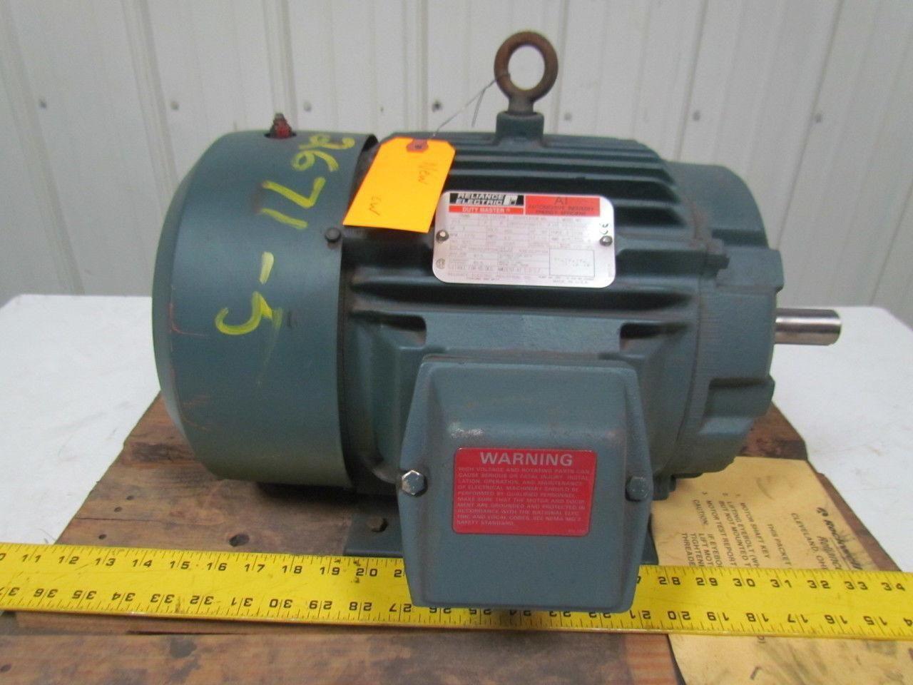 Reliance Electric P2163109D DutyMaster 3HP 1770RPM 3PH 460VAC TEFC Motor 213 Frame