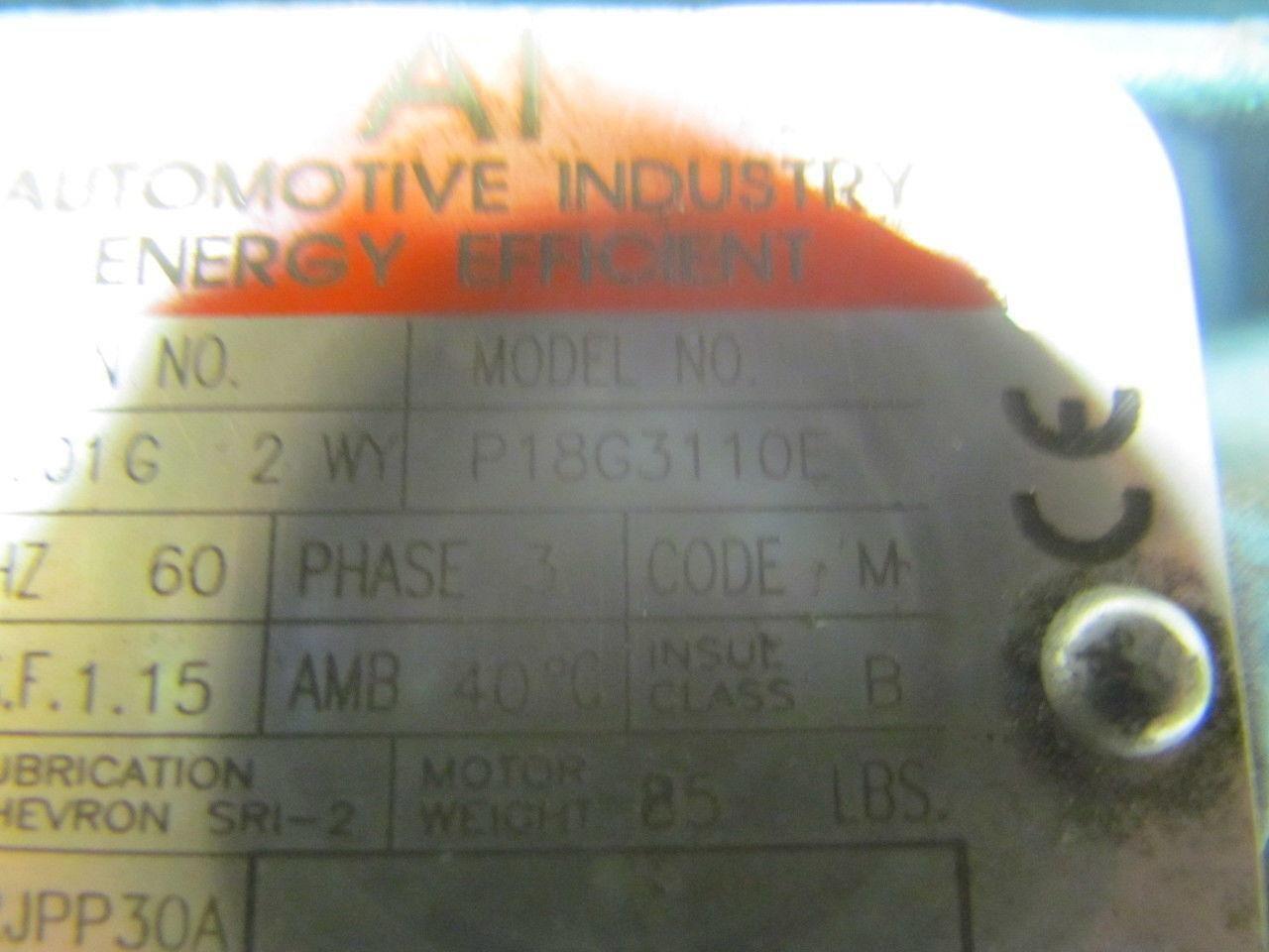 Reliance Electric P1863110E DutyMaster 1HP Motor 1760RPM 460VAC 3PH 182 Frame
