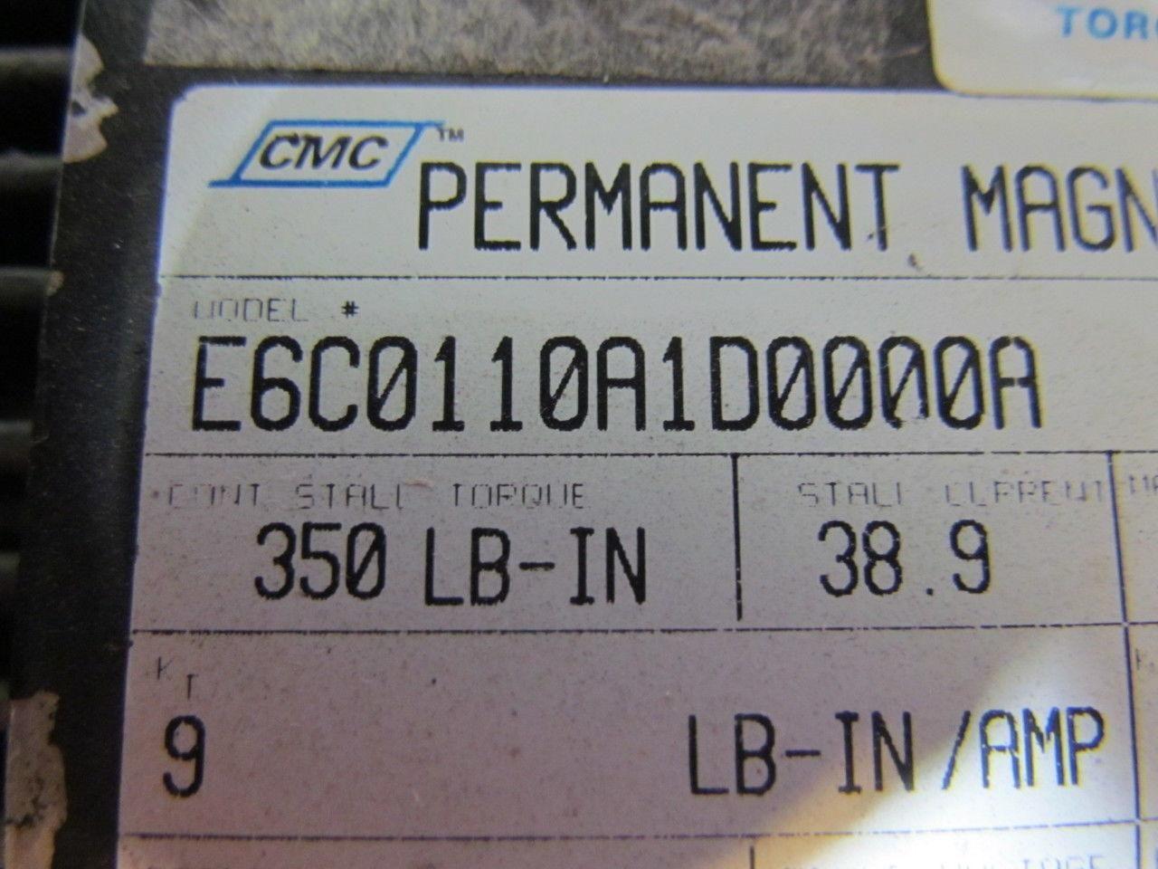 Cleveland Machine E6C0110A1D0000A Vintage Brushless Permanet Magnet Servo Motor