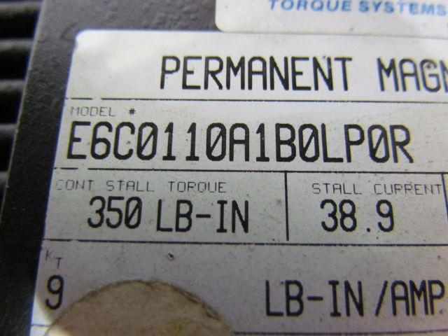 Cleveland Machine E6C0110A1B0LP0R Vintage Brushless Permanet Magnet Servo Motor