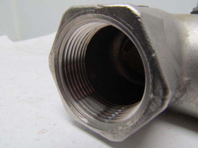 Sharpe 316 Stainless Swing Gate Check Valve 200PSI Water Oil Gas 1-1/4" NPT