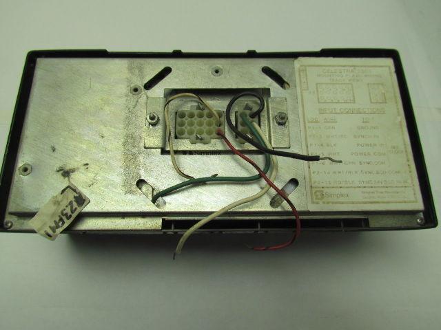 Simplex Celestra 2301 Time Recorder Digital Clock Display 120V 2Amp 60Hz