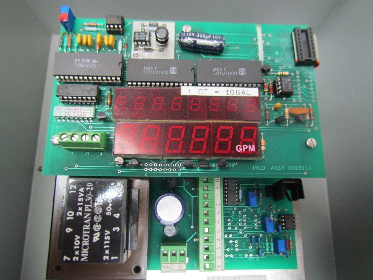 Thermal Instrument Company Digital Readout Display Unit GPM 12X12X6 Enclosure