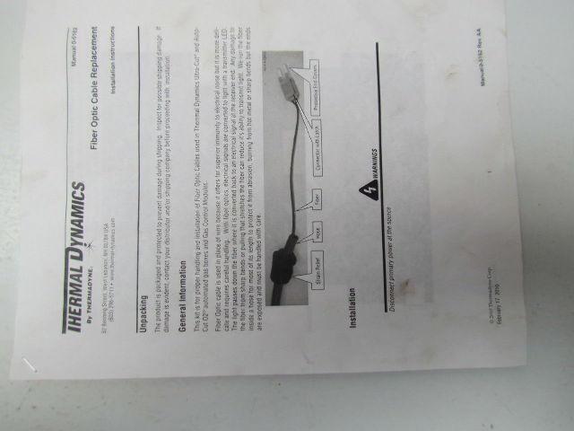 Thermal Dynamics 9-4911 75Ft Fiber Optic Control Cable For Automated Gas Boxes