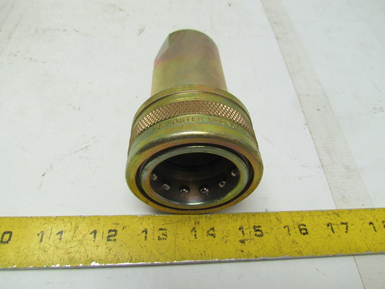 Foster H8 Quick Disconnect Coupler 1"NPT Cadmium Plated Steel