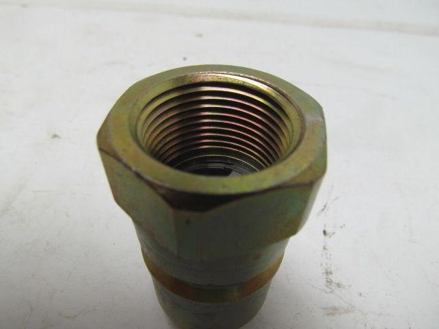 Dynaquip 3/4"NPt Quick Coupling Hydraulic Coupler Steel Two Way Shutoff