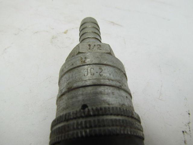 Dynaquip DC-2 1/2"NPT Quick Coupler Hydraulic Coupling Steel w/1/4" Hose Barb
