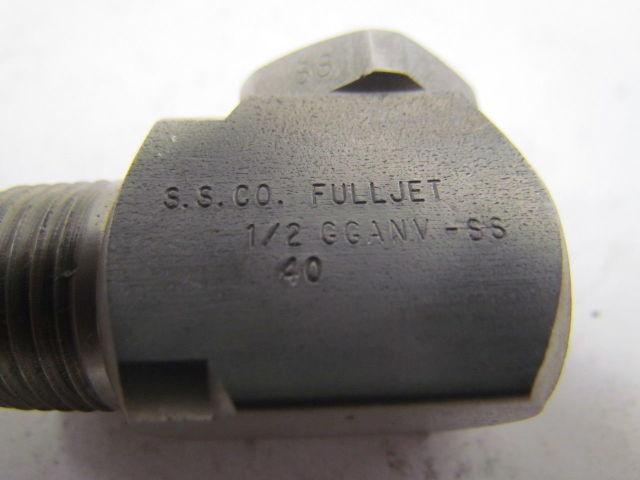 Spraying Systems GGANV-SS Vaneless Removable Cap Fulljet Spray Nozzle Size 40