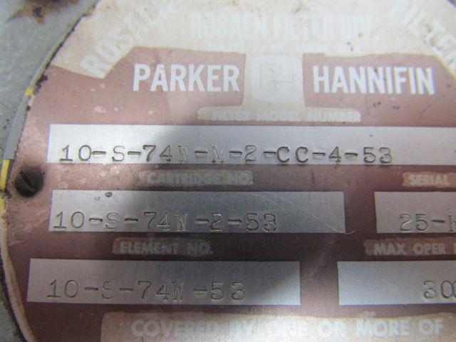 Parker 10-S-74W-M-2-CC-4-53 Tell-Tale Hydraulic Filter 1" NPT Ports