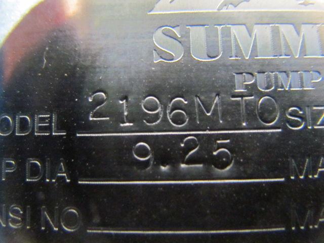 Summit Pump 2196MTO WCB J153 Size 1x2-10 Imp Dia 9.25 150PSI Material DI/SS