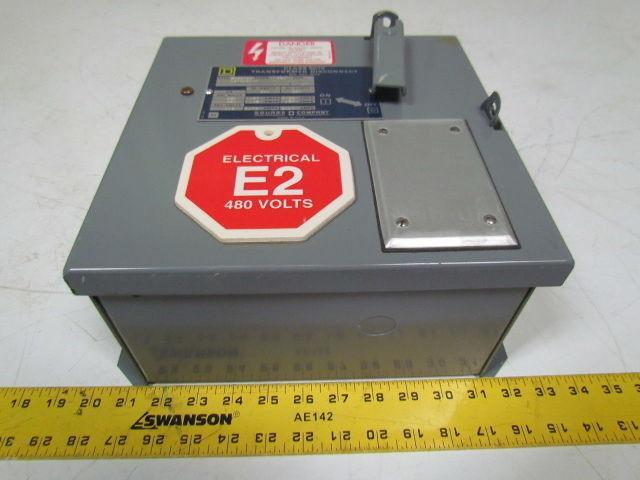 Square D SK5271R Transformer Disconnect Pri 230/460V Sec 115V Class 9070