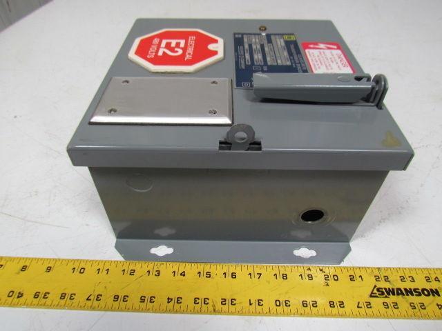 Square D SK5271R Transformer Disconnect Pri 230/460V Sec 115V Class 9070
