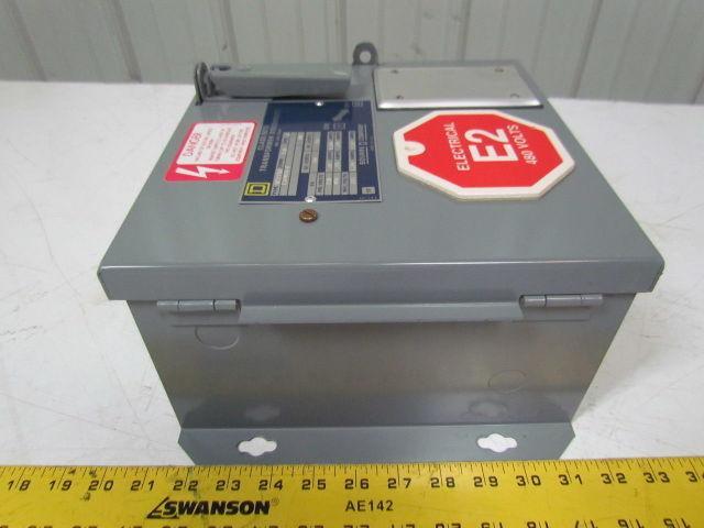 Square D SK5271R Transformer Disconnect Pri 230/460V Sec 115V Class 9070