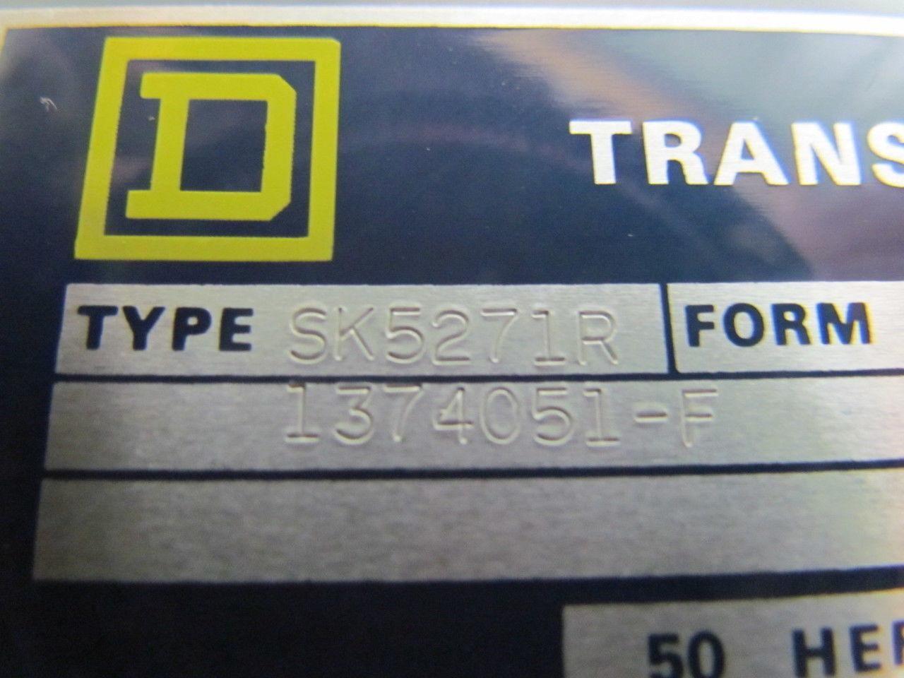 Square D SK5271R Transformer Disconnect Pri 230/460V Sec 115V Class 9070