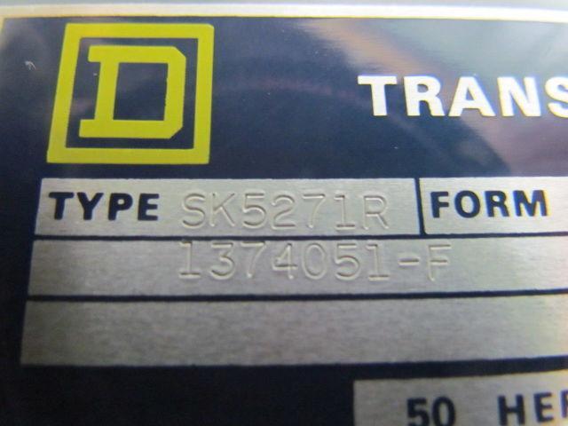 Square D SK5271R Transformer Disconnect Pri 230/460V Sec 115V Class 9070