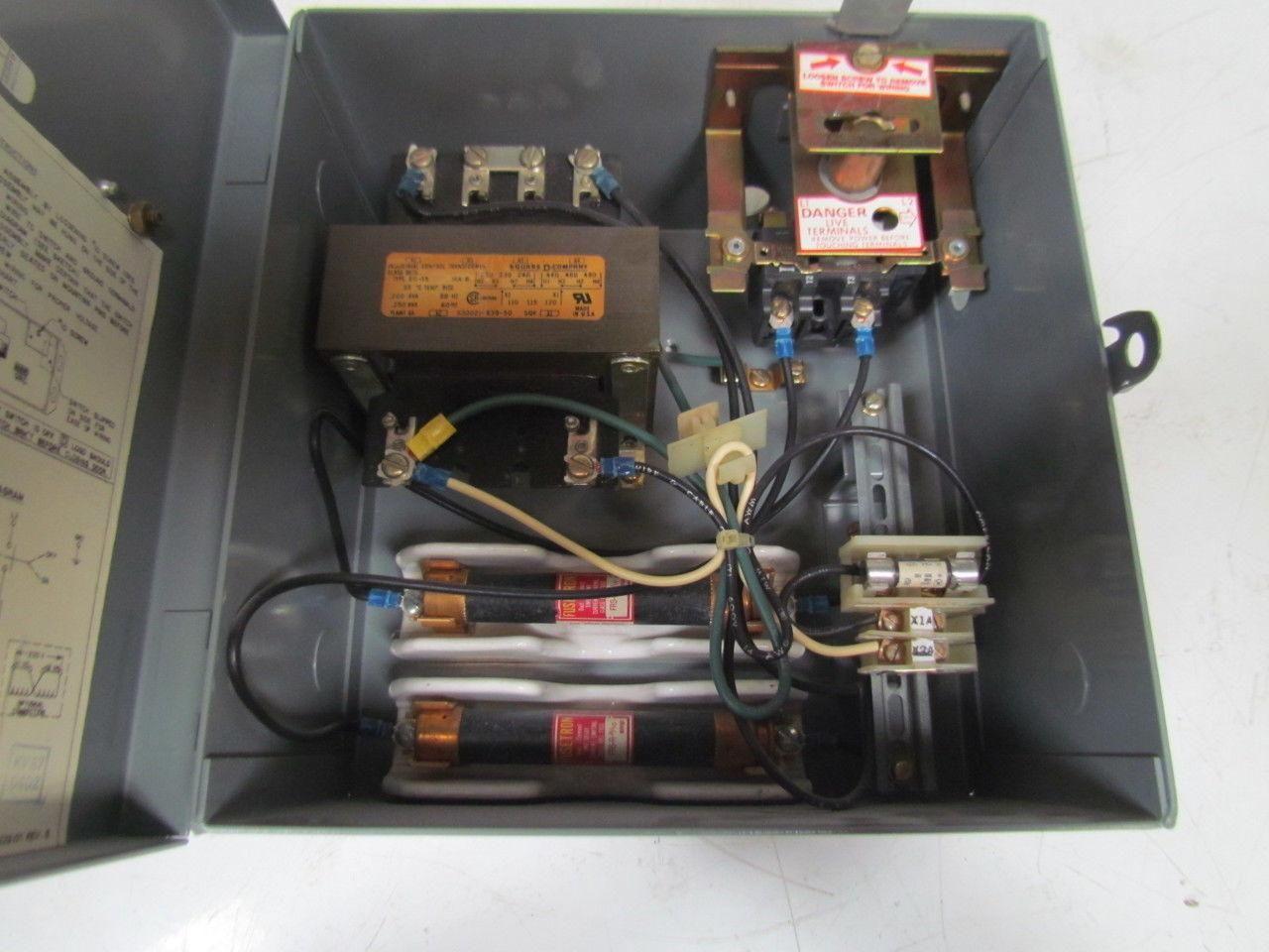 Square D SK5271R Transformer Disconnect Pri 230/460V Sec 115V Class 9070