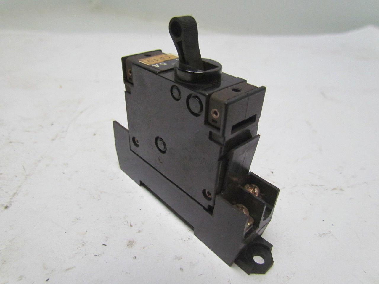 Fuji Electric CP31E/5WD 60V Electric Circuit Breaker 60VDC 5A 1KA