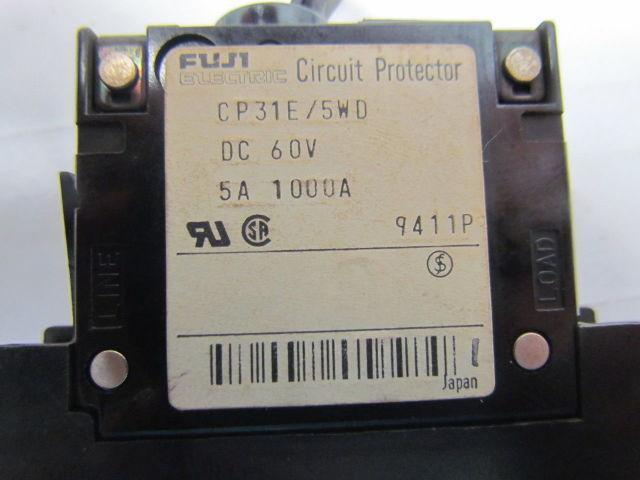 Fuji Electric CP31E/5WD 60V Electric Circuit Breaker 60VDC 5A 1KA
