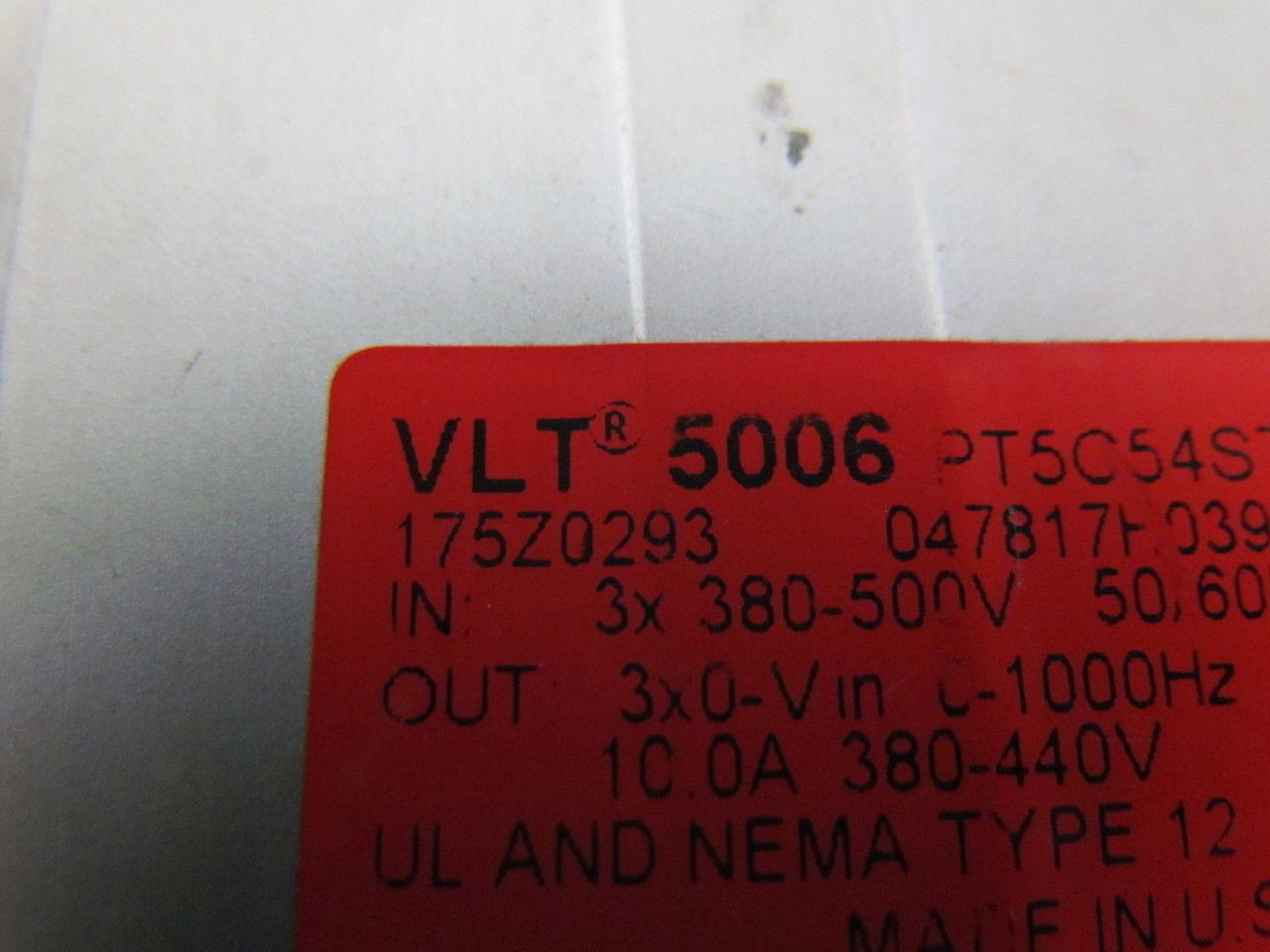 Danfoss VLT5006 Adjustable Variable Frequency Speed Drive Input 3X380-500V 3.7KW