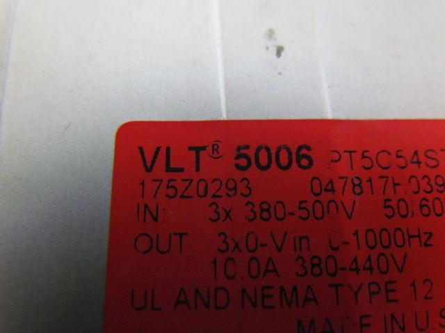 Danfoss VLT5006 Adjustable Variable Frequency Speed Drive Input 3X380-500V 3.7KW