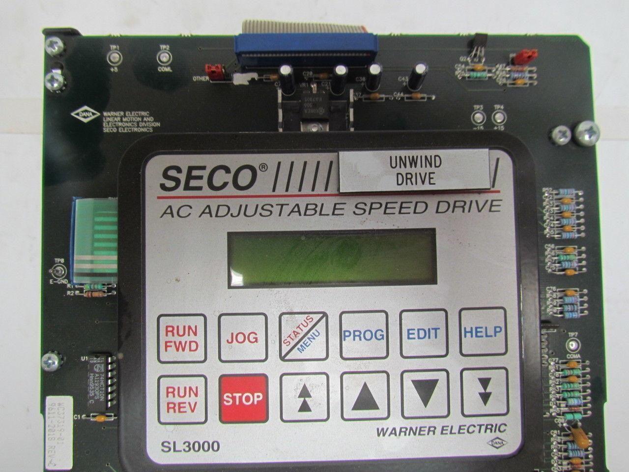 Seco Electronics SL3401-00000 AC Adjustable Speed Drive Digital 3PH 1HP