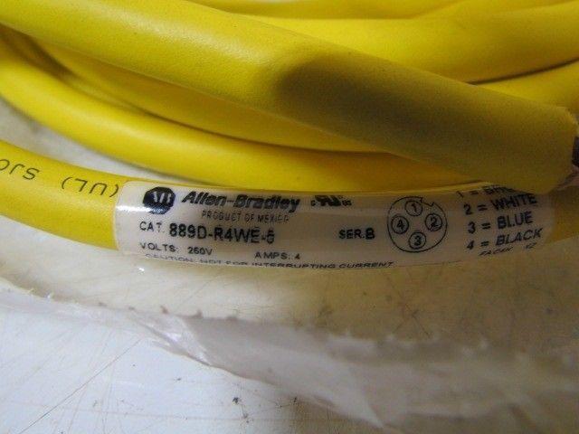 Allen-Bradley 889D-R4WE-5 4 Pin DC Micro Rightangle 5meters