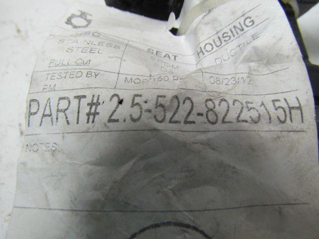 Sure Seal 2.5-522-822515H10 2.5" Butterfly Valve Full Cut EPDM Seal Ductile Iron