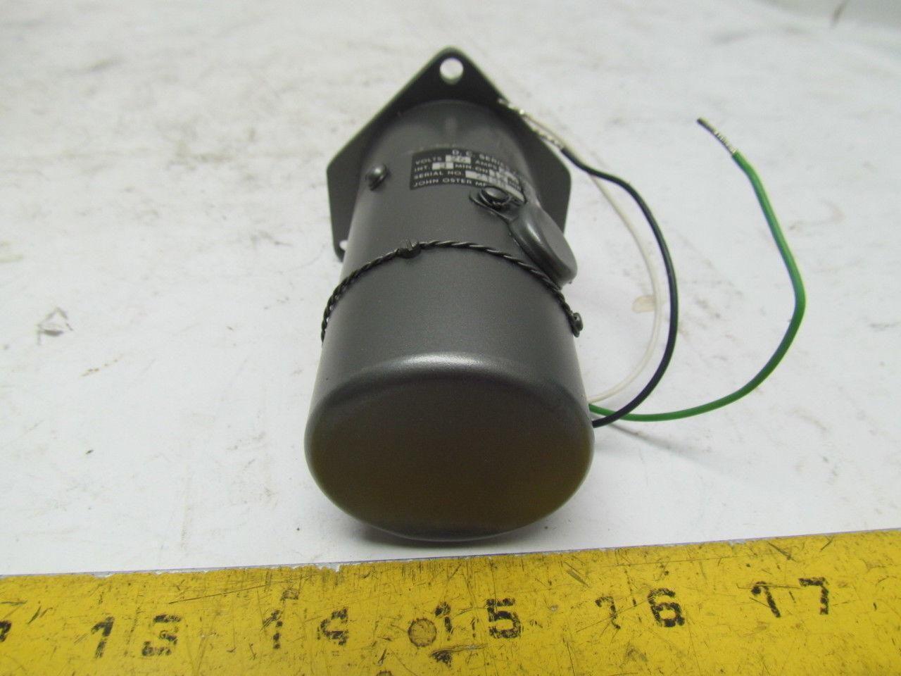 John Oster Mfg.Co. BUB360-1 26VDC Motor W/Brake 2.2Amps .02HP 14500RPM